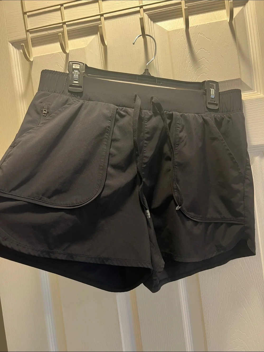 all in motion Black Athletic Drawstring Pocket Shorts